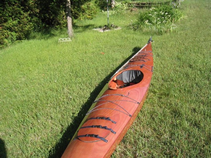 Completed kayak