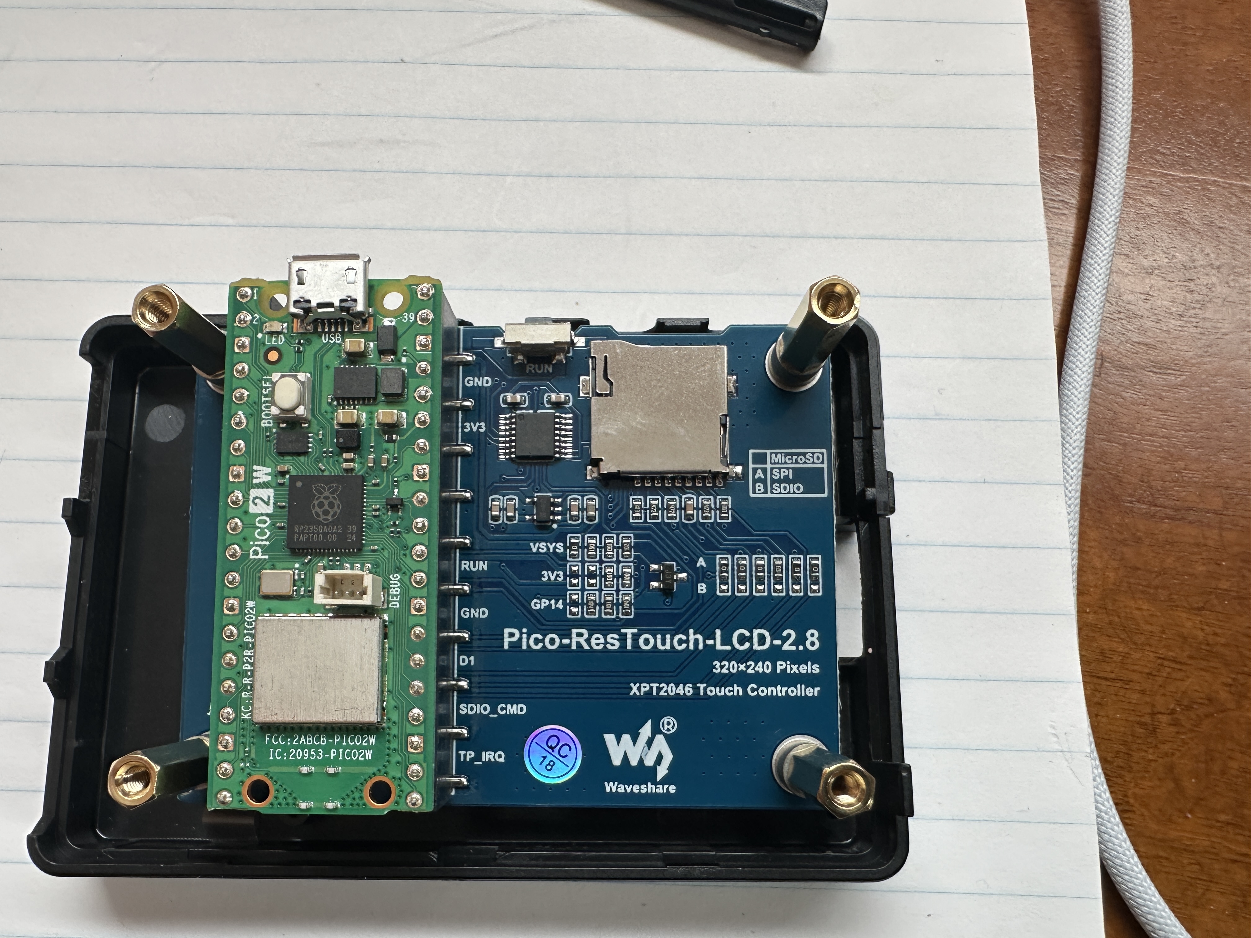 Colour LCD Display back