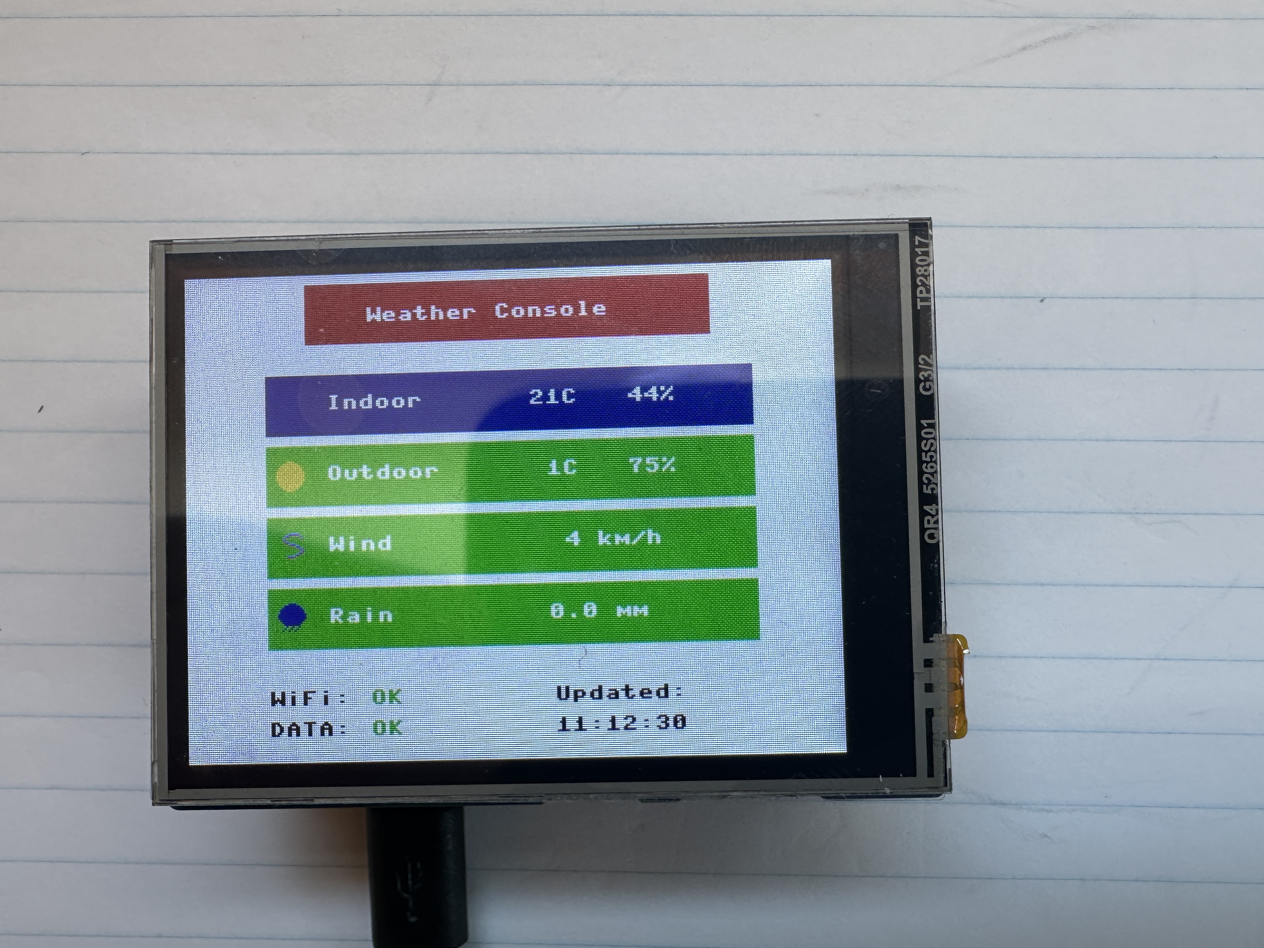Colour LCD Display